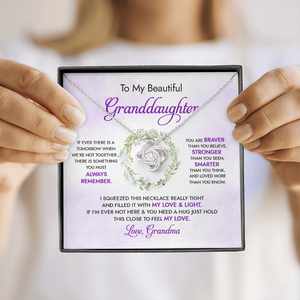 To My Beautiful Granddaughter - My Love And Light - Necklace DR18