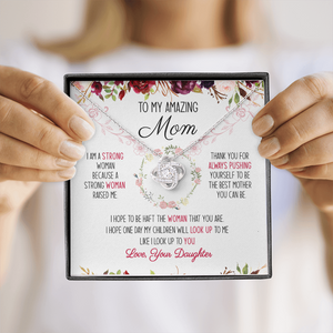 To My Amazing Mom You're The Best Mom Ever Necklace SO51V1