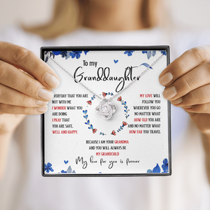 To My Granddaughter My Love For You Is Forever - Necklace SO35T