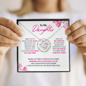 To My Daughter - My Heart Walks With You - Necklace SO64T