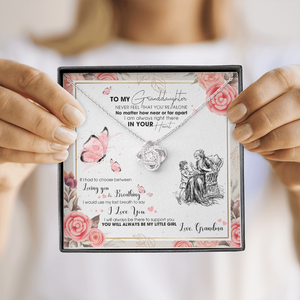 To My Granddaughter - I AM Right There In Your Heart - Necklace DR15