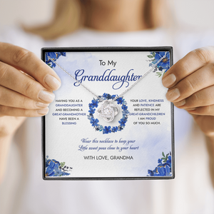 To My Granddaughter - I Am Proud Of You So Much - Necklace SO97