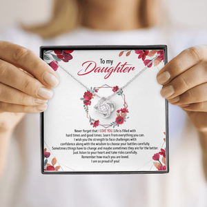 To My Daughter - Remember How Much You Are Loved - Necklace SO82T