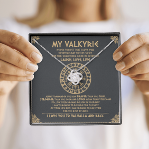 To My Daughter - Never Forget That I Love You To Valhalla - Viking Necklace SO111T