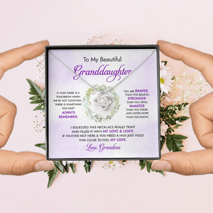 To My Beautiful Granddaughter - My Love And Light - Necklace DR18