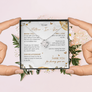 To My Mother In Law Thank You For Sharing Your Son Necklace SO23T