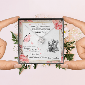 To My Granddaughter - I AM Right There In Your Heart - Necklace DR15