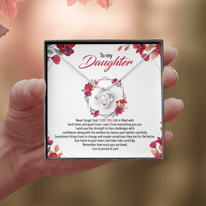 To My Daughter - Remember How Much You Are Loved - Necklace SO82T