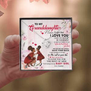 To My Granddaughter - You Will Always Be My Baby Girl - Necklace DR09