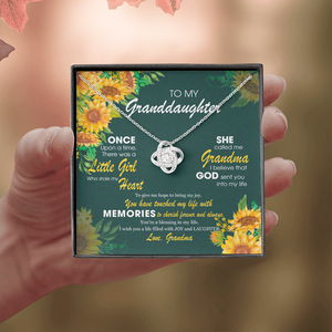 To My Granddaughter - God Sent You Into My Life - Necklace DR12