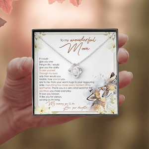 To My Wonderful Mom - I'll Love You Forever - Necklace SO50T