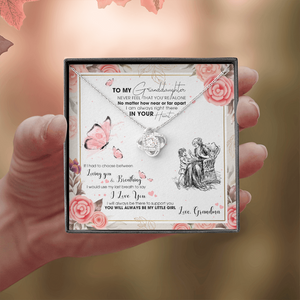 To My Granddaughter - I AM Right There In Your Heart - Necklace DR15