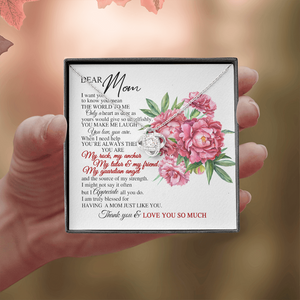 Dear Mom I Truly Blessed For Having A Mom Just Like You Necklace SO63