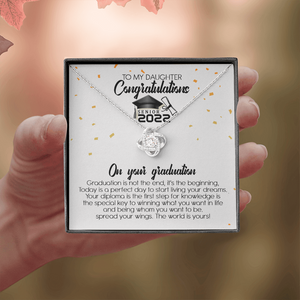 To My Daughter - Congratulation On Your Graduation - Necklace SO107T