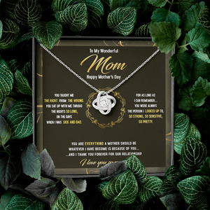 To The Best Mom - Happy Mother's Day The Person I Looked Up To - Necklace SO41Tv2