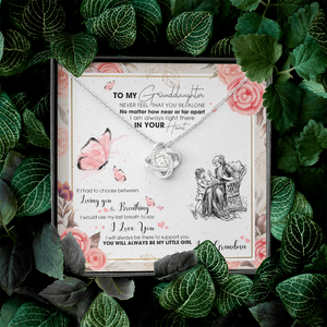 To My Granddaughter - I AM Right There In Your Heart - Necklace DR15
