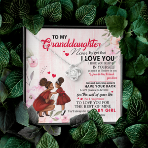 To My Granddaughter - You Will Always Be My Baby Girl - Necklace DR09