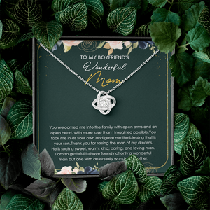 To My Boyfriend's Mom Thank You For Raising The Man Of My Dreams Necklace SO22V