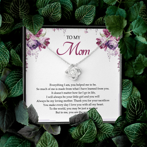 To My Mom You Are The World To Me Necklace SO25V