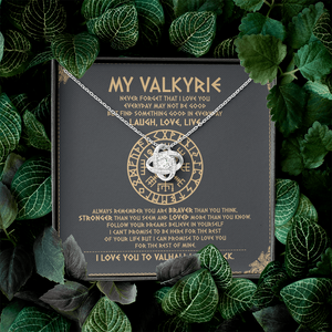 To My Daughter - Never Forget That I Love You To Valhalla - Viking Necklace SO111T