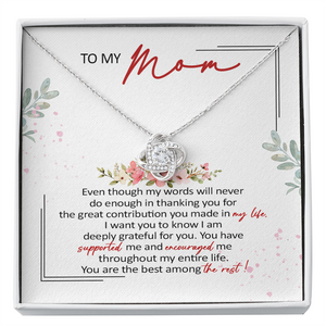 To My Mom You Are The Best Among The Rest Necklace SO61