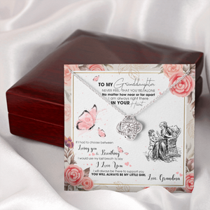 To My Granddaughter - I AM Right There In Your Heart - Necklace DR15