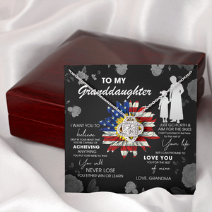 To My Granddaughter - Just Go Forth & Aim For The Skies - Necklace DR08