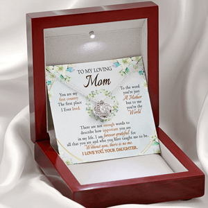 To My Loving Mom - You're The World To Me - Necklace SO52V