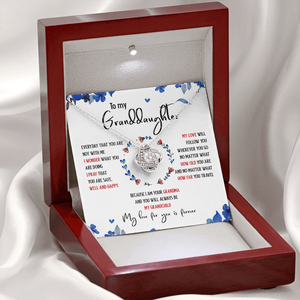To My Granddaughter My Love For You Is Forever - Necklace SO35T
