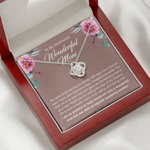 To My Boyfriend's Wonderful Mom - Thank You For Raising The Man Of My Dreams - Necklace SO14T