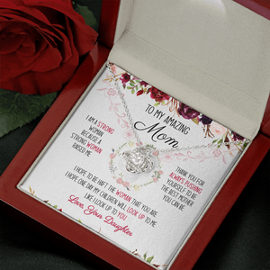 To My Amazing Mom You're The Best Mom Ever Necklace SO51V1