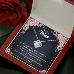 To My Mom - Thank You For Being My Friend and Confidante - Necklace SO105V