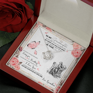 To My Granddaughter - I AM Right There In Your Heart - Necklace DR15