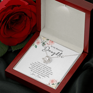 To My Daughter I Love You More Than Anything Necklace SO71