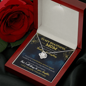 To My Beautiful Mom - I Love You More Than Anything - Necklace SO05V