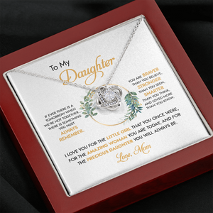 To My Daughter - I Love You For The Little Girl - Necklace DR05