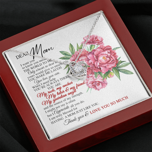 Dear Mom I Truly Blessed For Having A Mom Just Like You Necklace SO63