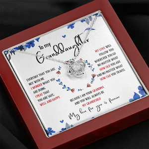 To My Granddaughter My Love For You Is Forever - Necklace SO35T