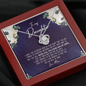 To My Daughter - You Either Win Or Learn -Necklace SO68
