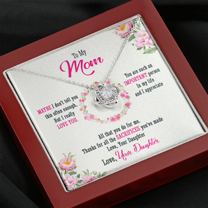 To My Mom - Thanks For All Your Sacrifices - Necklace SO39T