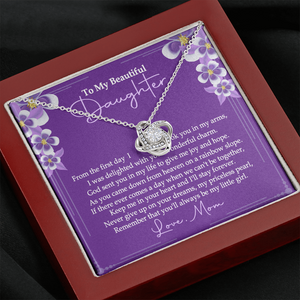 To My Beautiful Daughter - You'll Alway Be My Little Girl - Necklace SO76V