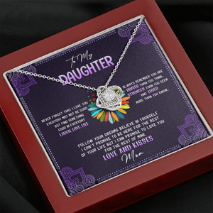 To My Daughter - Never Forget That I Love You - Hippie Necklace SO114T