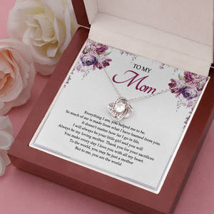 To My Mom You Are The World To Me Necklace SO25V
