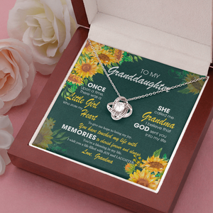 To My Granddaughter - God Sent You Into My Life - Necklace DR12