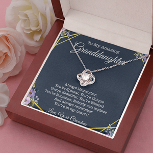 To My Granddaughter, You're In My Heart Necklace SO06v1