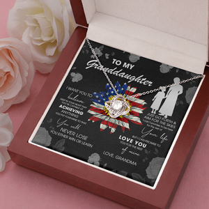 To My Granddaughter - Just Go Forth & Aim For The Skies - Necklace DR08