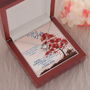 To My Wife No Matter What Happens I Will Always Be Yours Necklace SO10v1