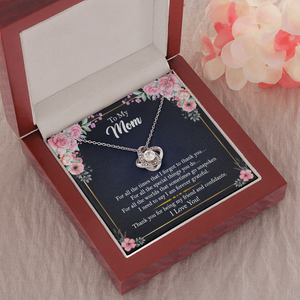 To My Mom - Thank You For Being My Friend and Confidante - Necklace SO105V