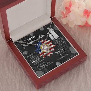 To My Granddaughter - Just Go Forth & Aim For The Skies - Necklace DR08