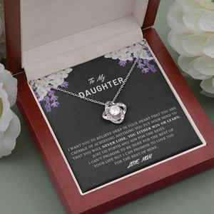 To My Daughter - Believe Deep In Your Heart - Necklace DR03